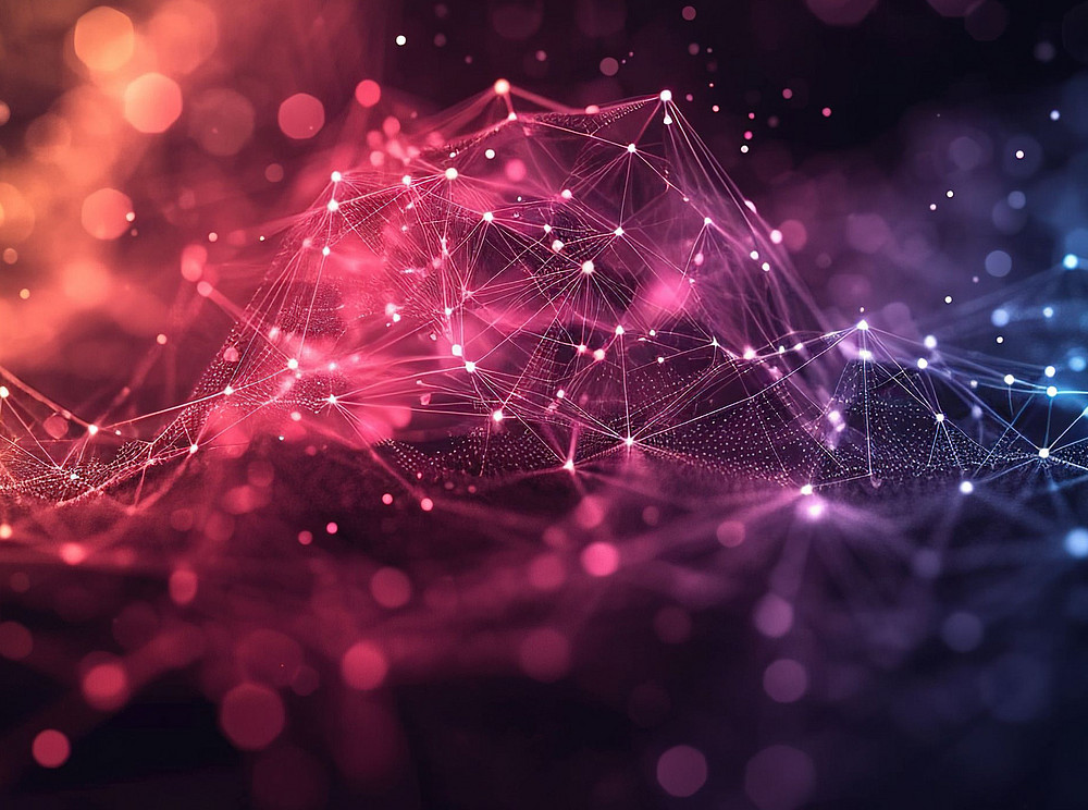 Netzwerk mit Farbverlauf ©PHAISITSAWAN - stock.adobe.com