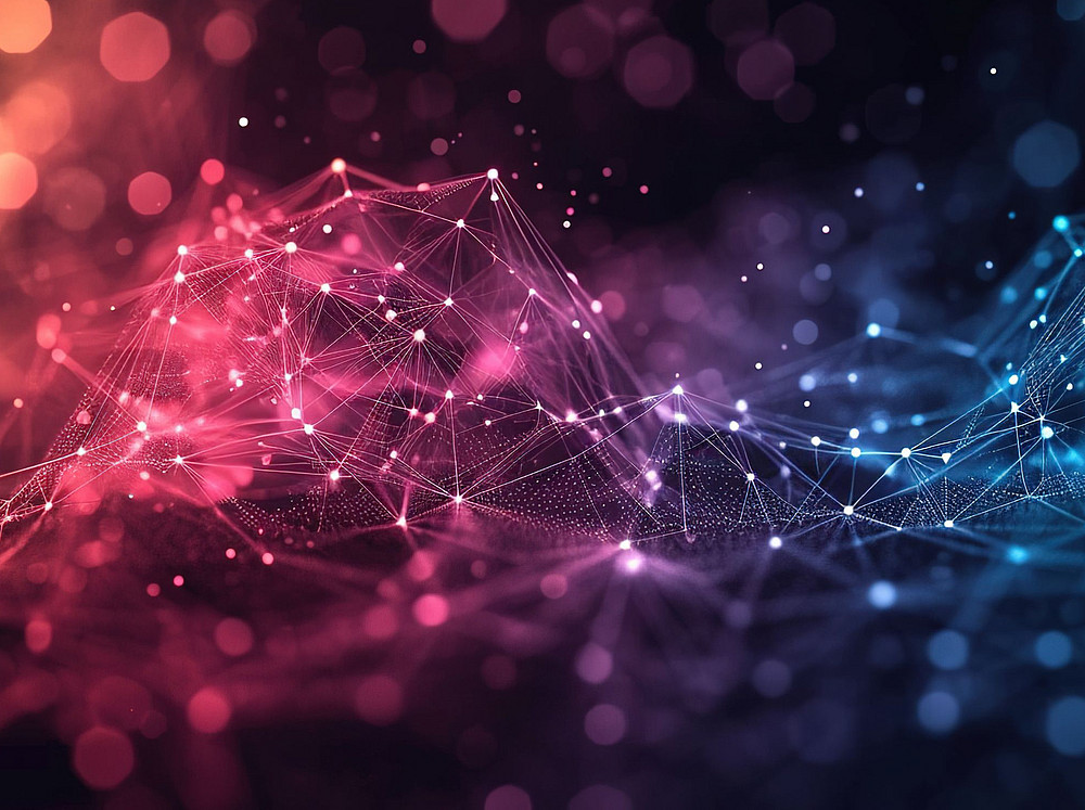 Netzwerk mit Farbverlauf ©PHAISITSAWAN - stock.adobe.com