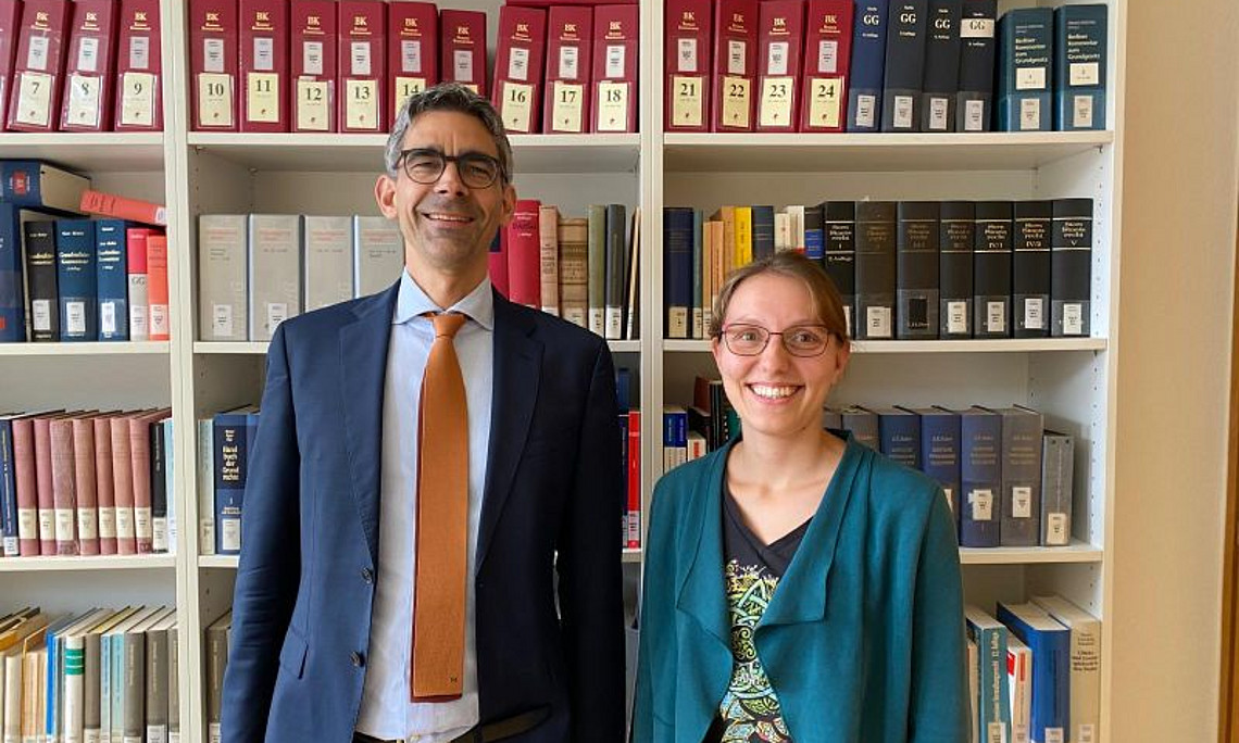 Prof. Englisch und Mag.a Schreier in Münster