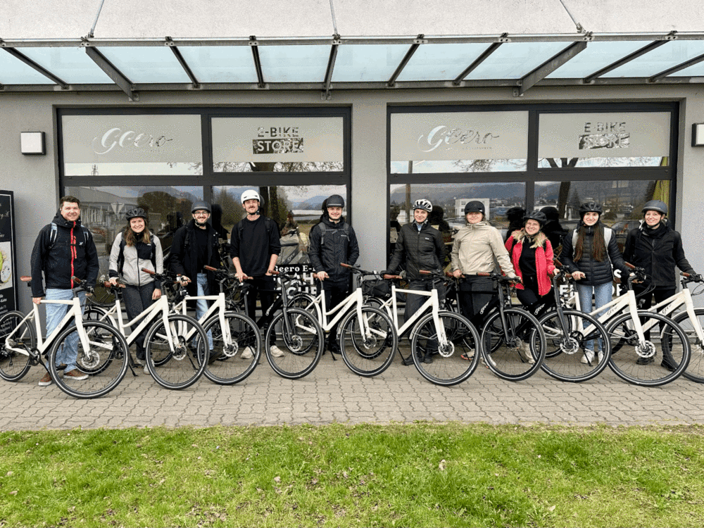 Team mit Bikes 