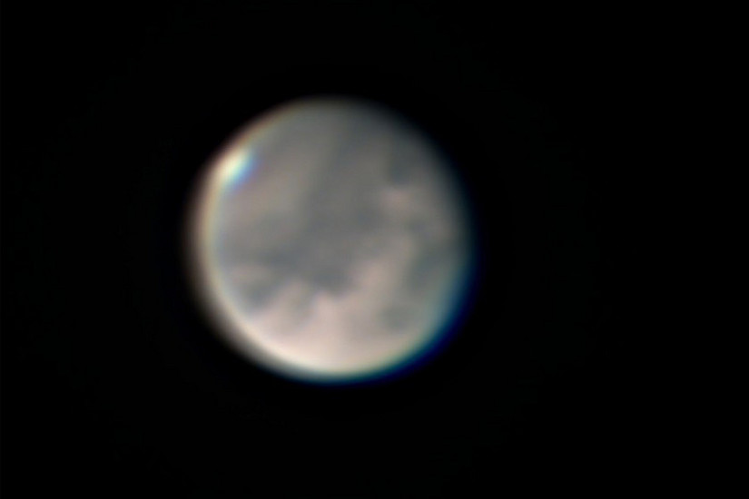 Mars am 15. Sep. 2020, Bild 2. Foto: Arnold Hanslmeier, Privatsternwarte