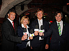 Die vier Gründungsrektor:innen: Harald Kainz (TU), Christa Neuper (Uni Graz), Eike Straub (gf. Vizerektor KUG) und Joseph Smolle(Med Uni) 