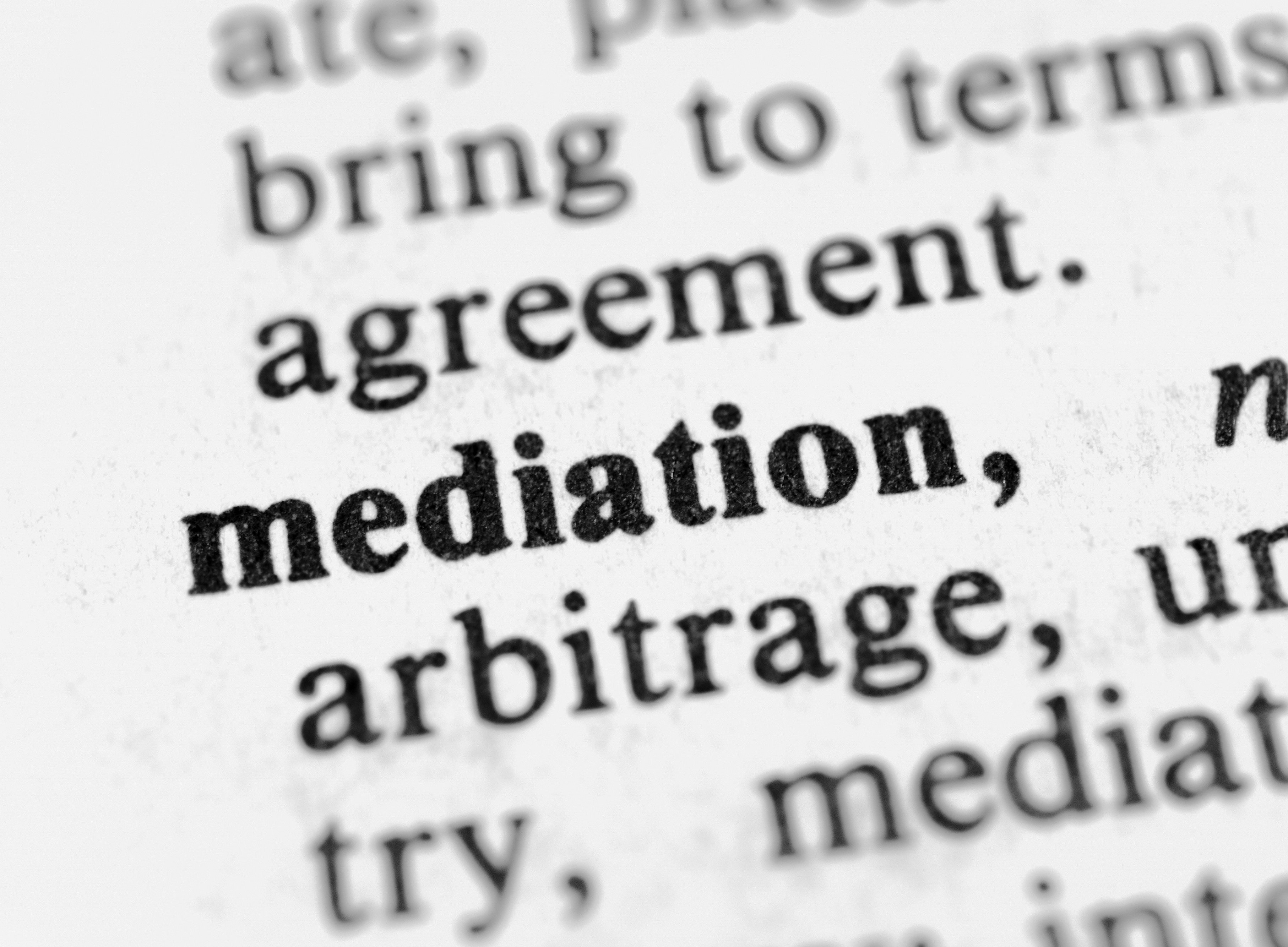 Text "mediation" ©egokhan by Adobe Stock