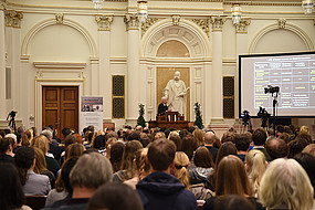 Insgesamt 600 Interessierte verfolgten die Nobel Lecture. ©Uni Graz/Schweiger