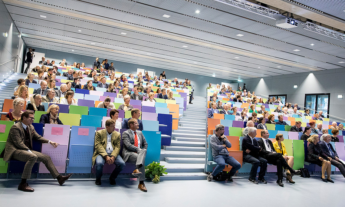 Gemeinsam mit der Bibliothek wurde auch der neue Hörsaal eröffnet. Foto: Uni Graz/Kanizaj