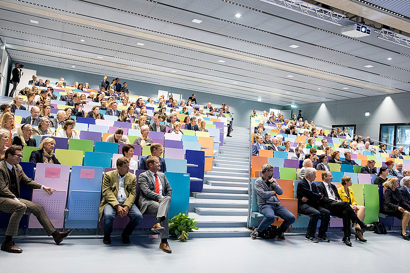Gemeinsam mit der Bibliothek wurde auch der neue Hörsaal eröffnet. Foto: Uni Graz/Kanizaj