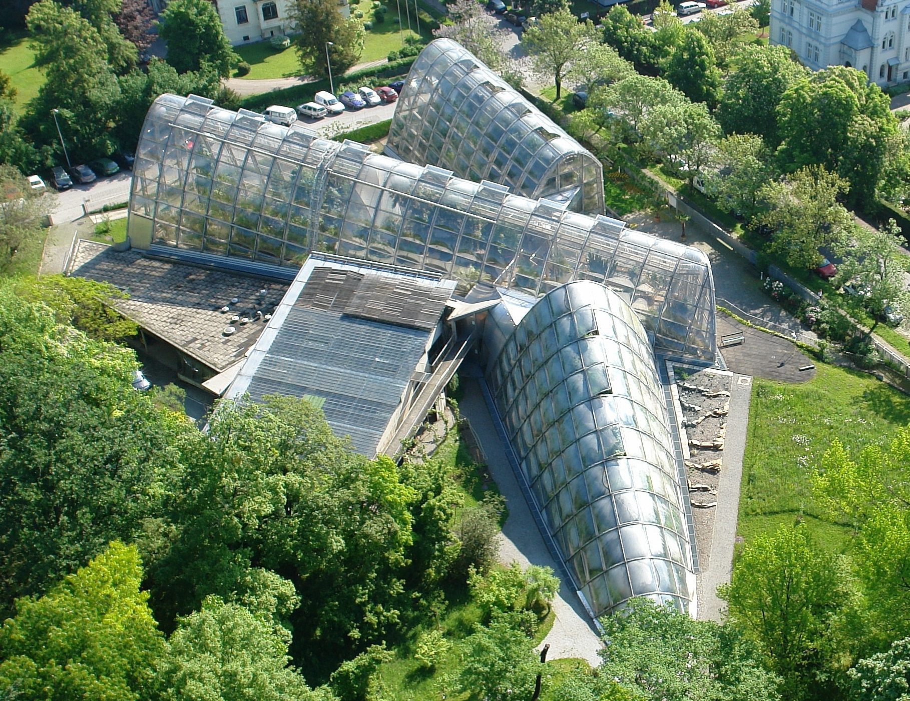 Show greenhouse from above ©Uni Graz - Grube Ulrike
