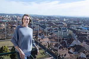 Birgit Bednar-Friedl am Schlossberg