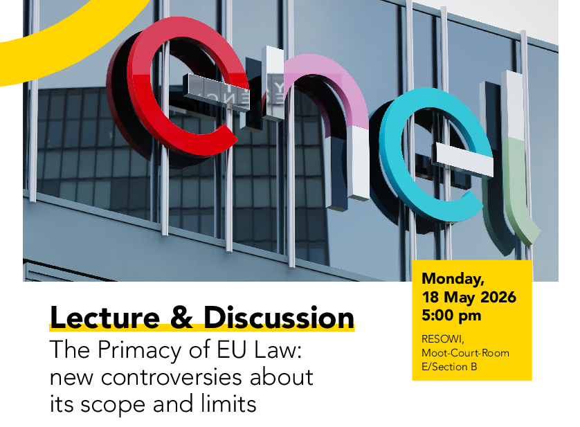 Schrift enel, Titel des Vortrages und der Diskutanten 