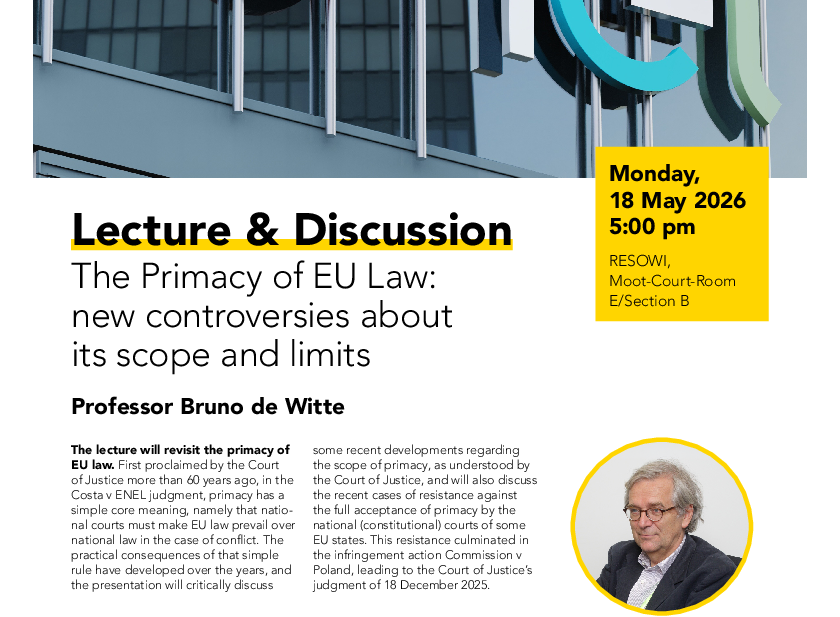 Schrift enel, Titel des Vortrags und Diskutanten 