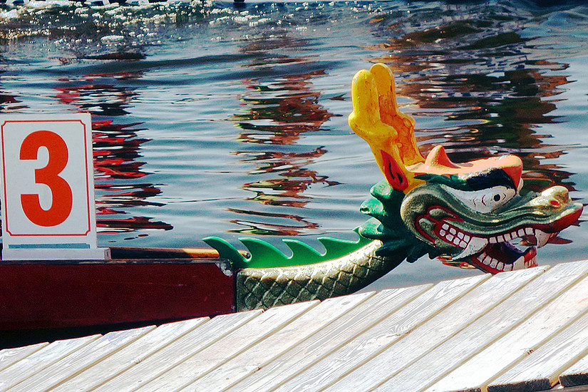 Drachenbootregatta am 10. Juli: Das Konfuzius-Institut lädt Studierende und Uni-MitarbeiterInnen zum Mitpaddeln ein. Foto: Licht aus - Pixabay 