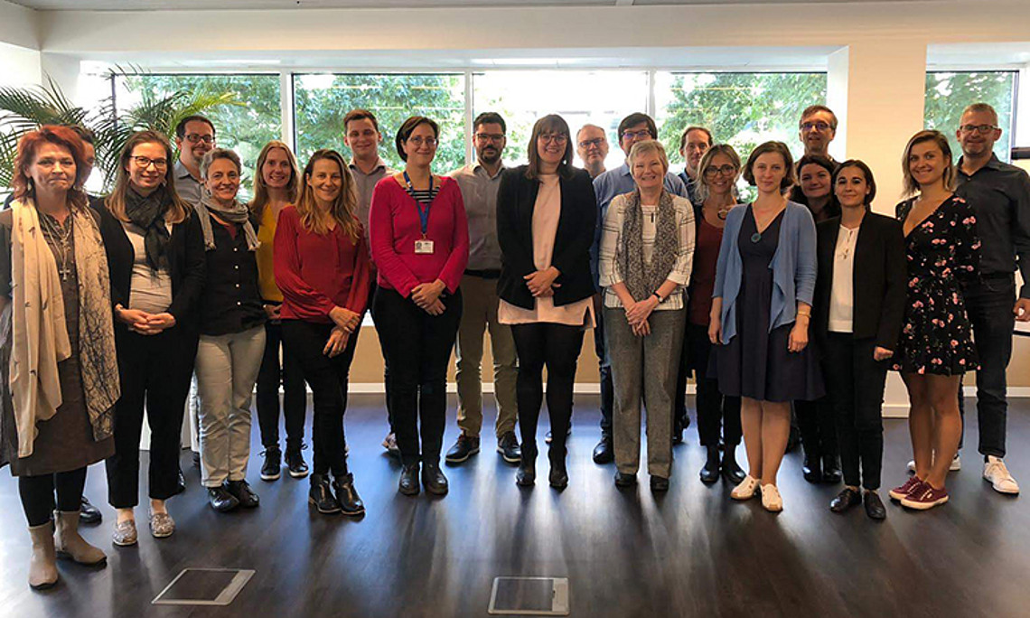 VertreterInnen aller sieben Universitäten der Arqus-Allianz trafen sich in Brüssel für den gemeinsamen Auftakt zur Zusammenarbeit. Foto: Uni Granada. 