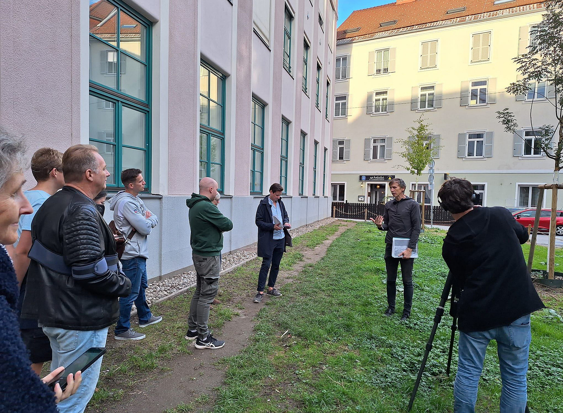 Stolpersteinführung ©Uni Graz/Mayer-Krauss