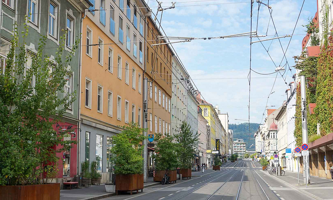 Blick auf die Annenstraße