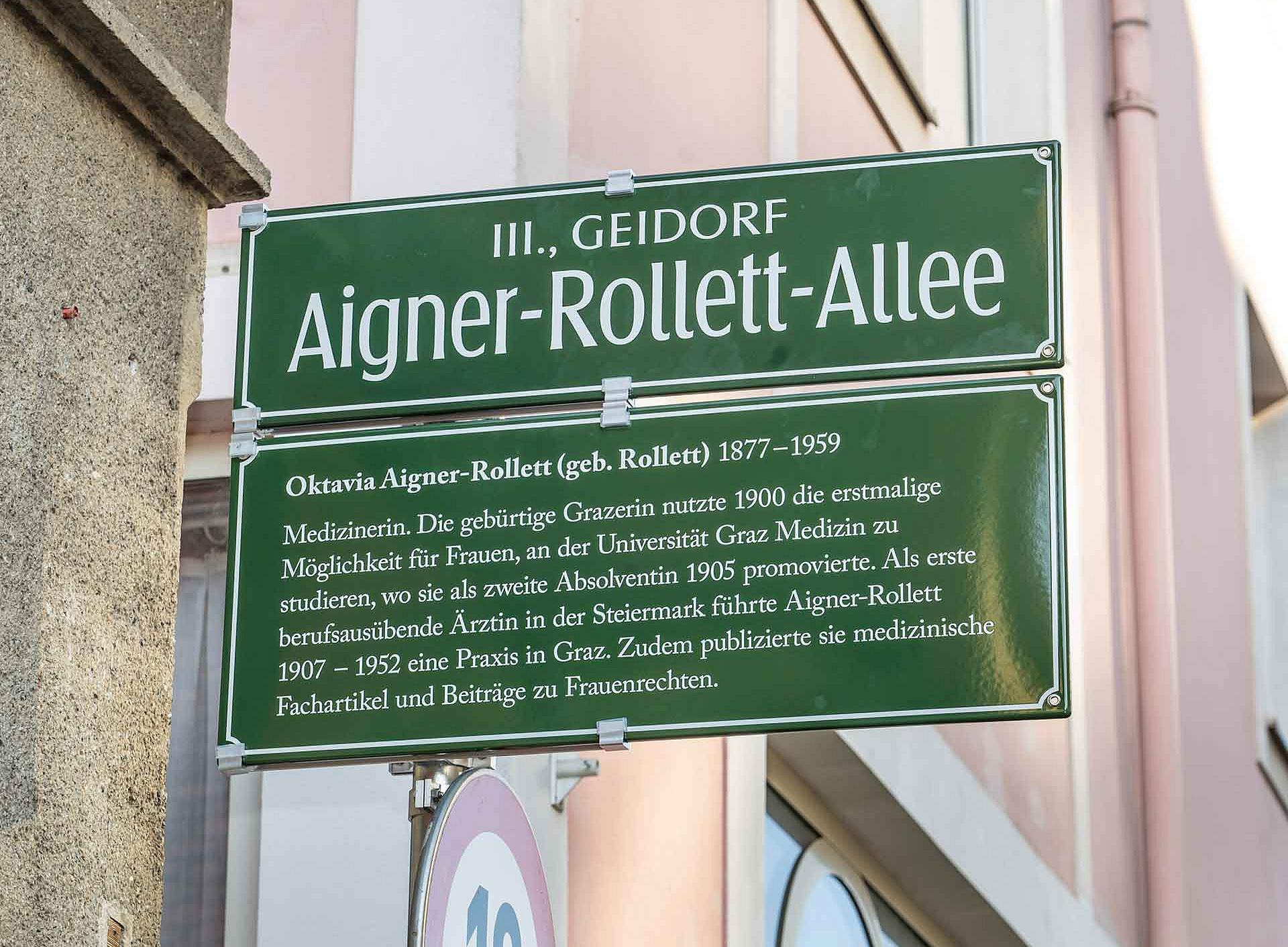 Straßenschild ©Foto Fischer, Graz