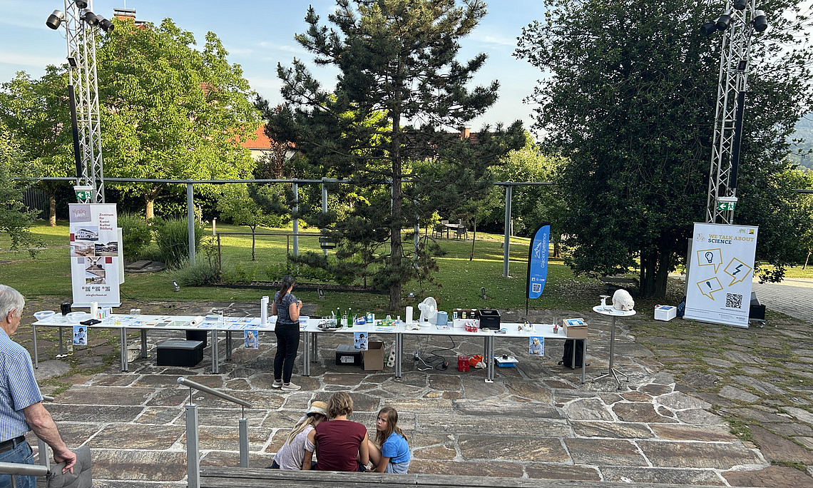 Alles bereit im Garten des Stieglerhauses