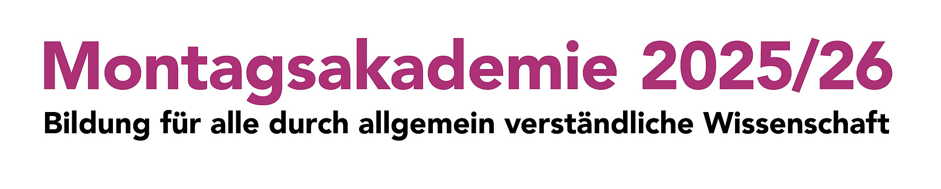 Montagsakademie-Schriftzug 