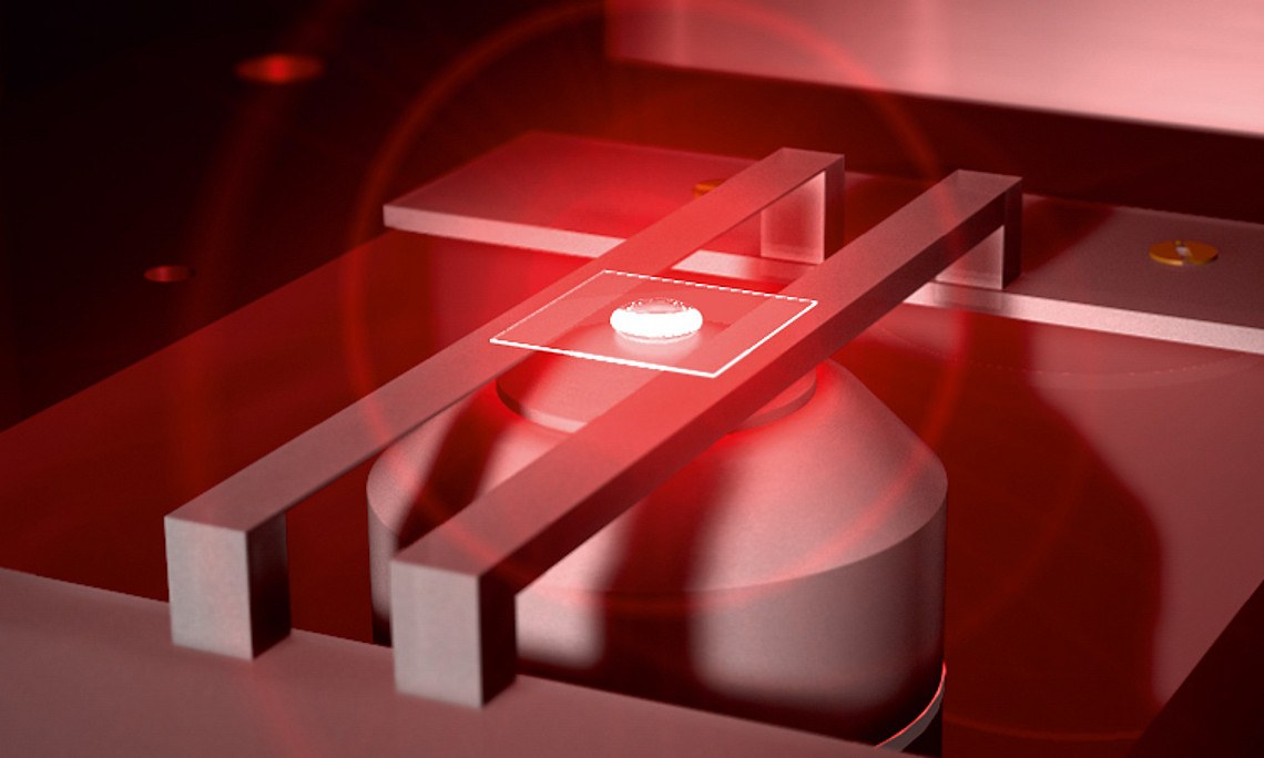 Trapping and tracking particles with a single beam. Image: Uni Graz/Banzer