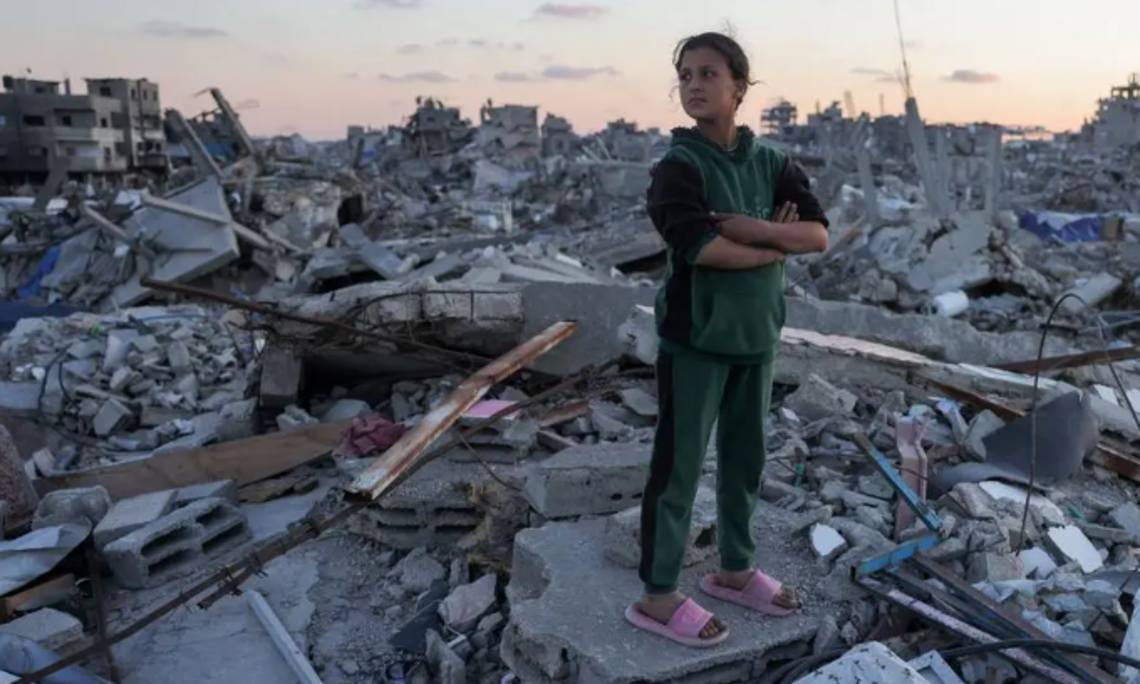 Ein Mädchen im Norden Gaza