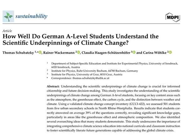 Klimawissen unter der Lupe 