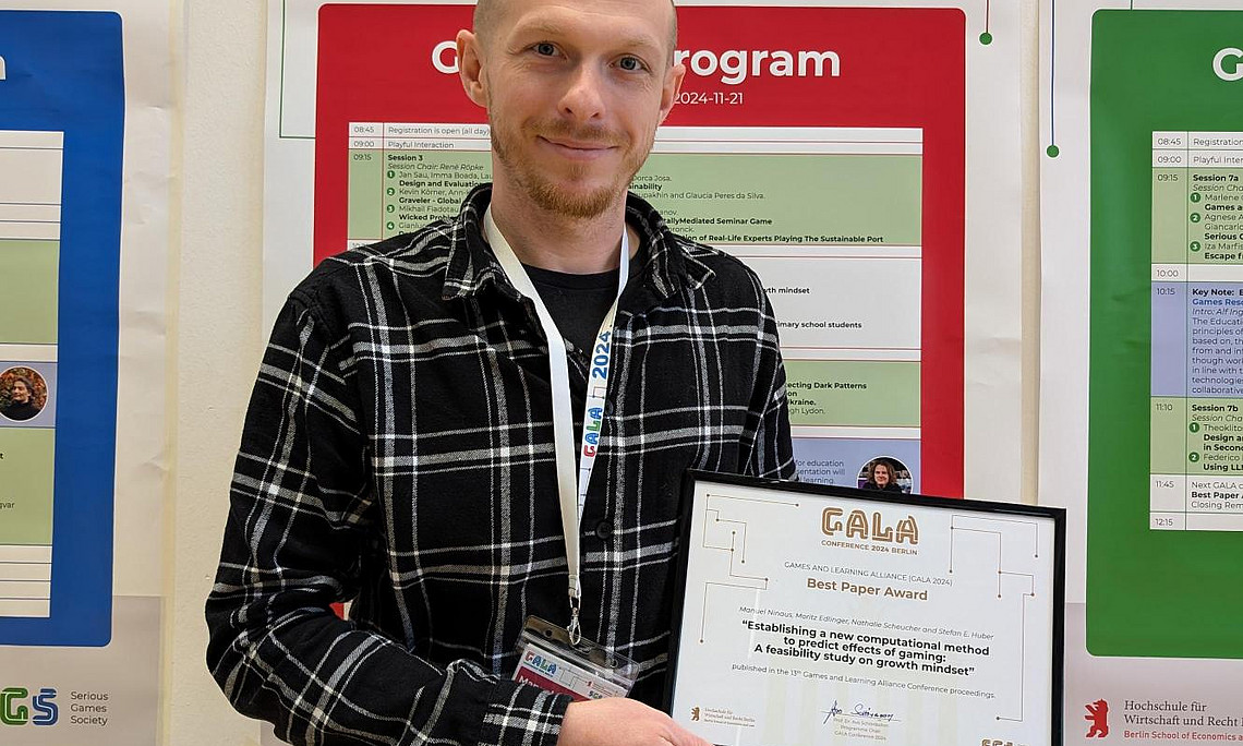 Manuel Ninaus Best Paper Award