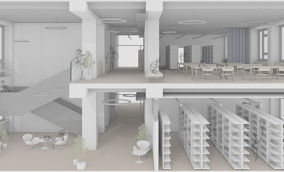 Rendering der Fachbibliothek
