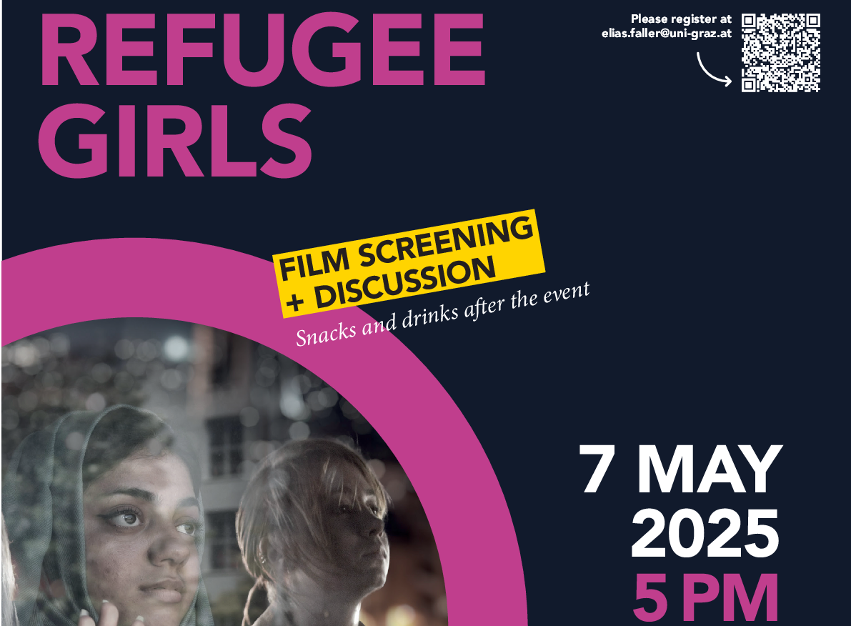 Poster film screening Refugee Girls 7 May 