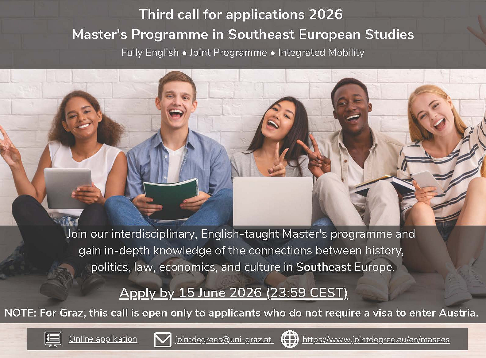 Flyer with students 