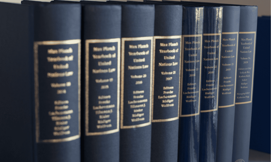 A sneak peek into Volume 26 of the Max Planck Yearbook of United Nations Law