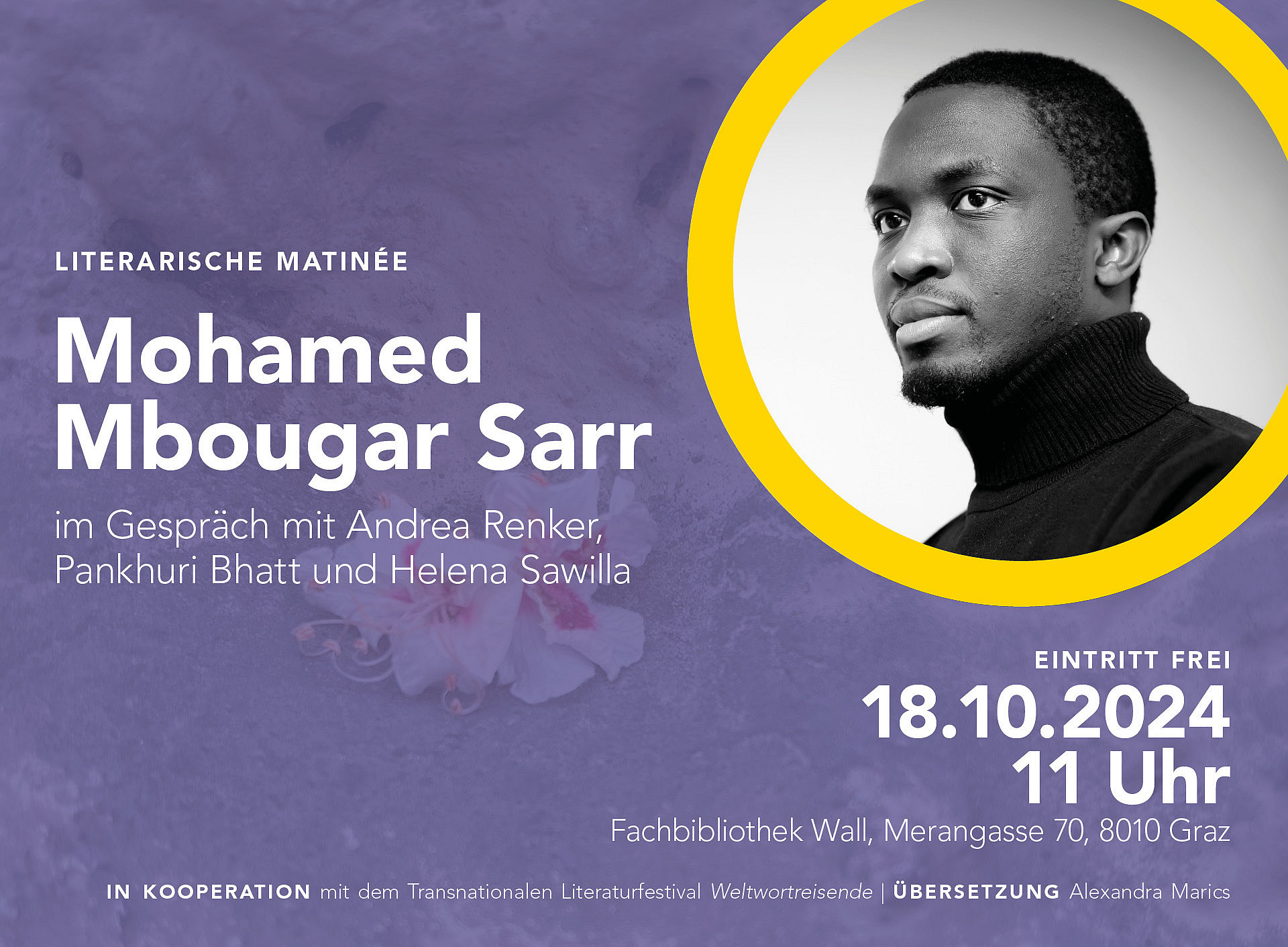 Mohamed-Mbougar-Sarr ©Grafik Uni Graz