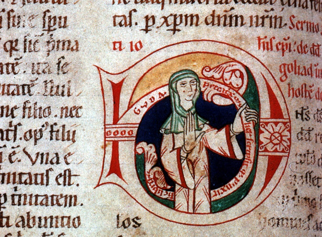 sujet ©Guda Homiliar - Univ.bib Frankfurt Barth42 f110v / public domain / Wikimedia Commons