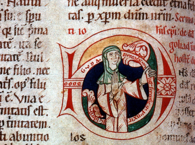  . ©Guda Homiliar - Univ.bib Frankfurt Barth42 f110v / public domain / Wikimedia Commons