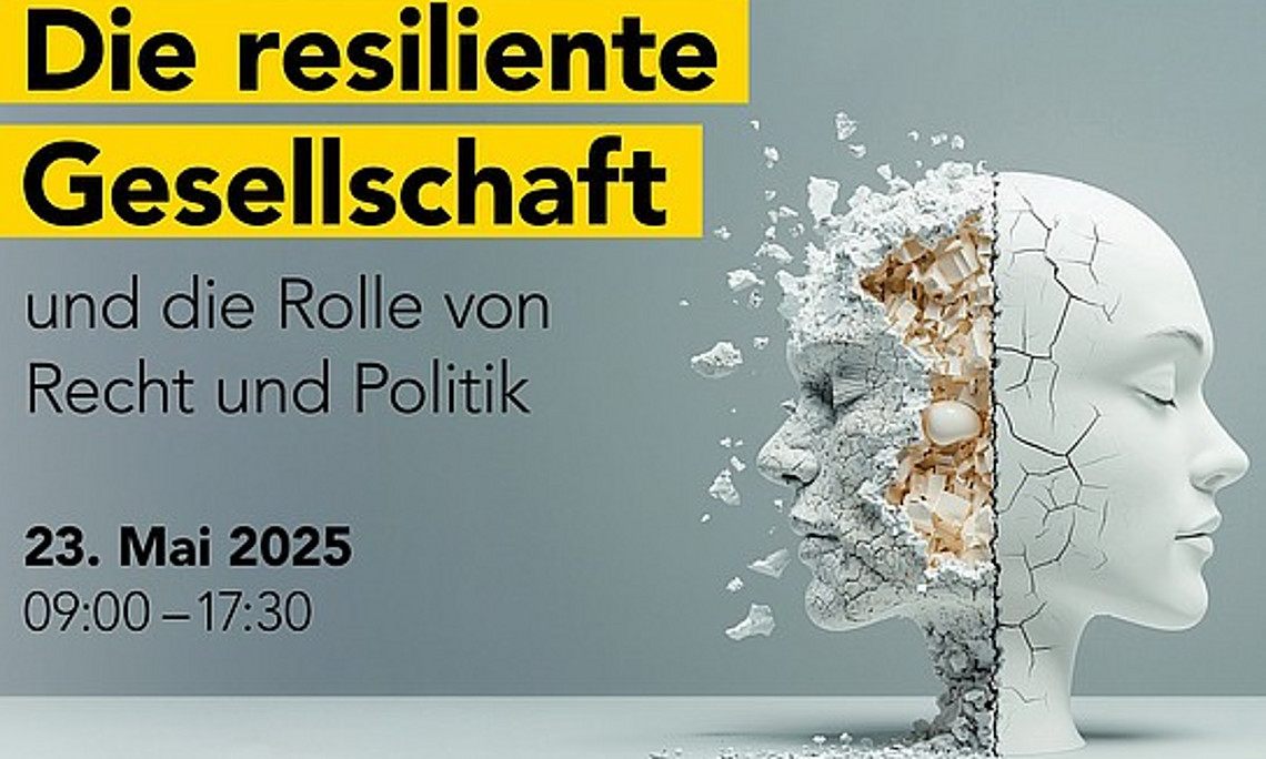 Bild Einladung zum Fakultätstag Text und Portrait eines Kopfes