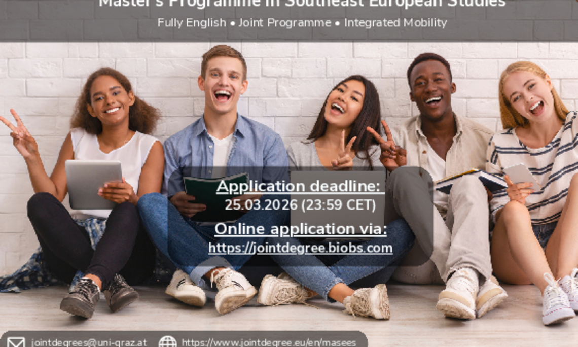 Call for applications 2026 for the Master in Southeast European Studies