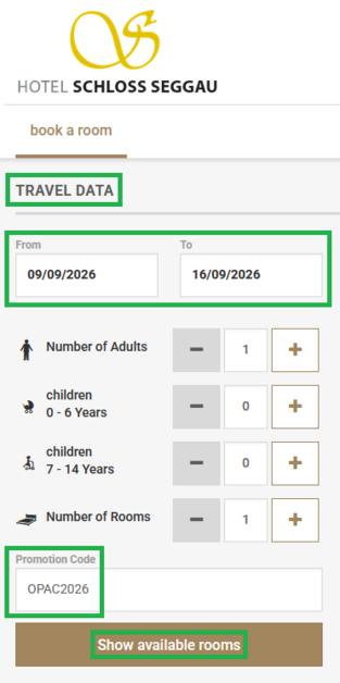 Screenshot from Castle Seggau's website 