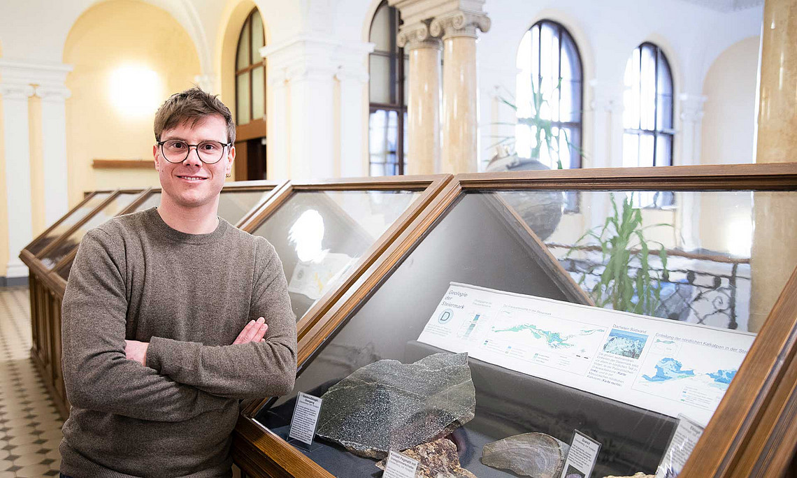 Geologe Simon Schorn Foto: Uni Graz/Tzivanopoulos 