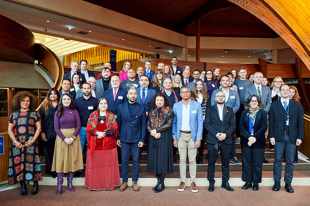 Teilnehmer der Konferenz „Safeguarding the Romani Language“ beim Europarat ©Council of Europe