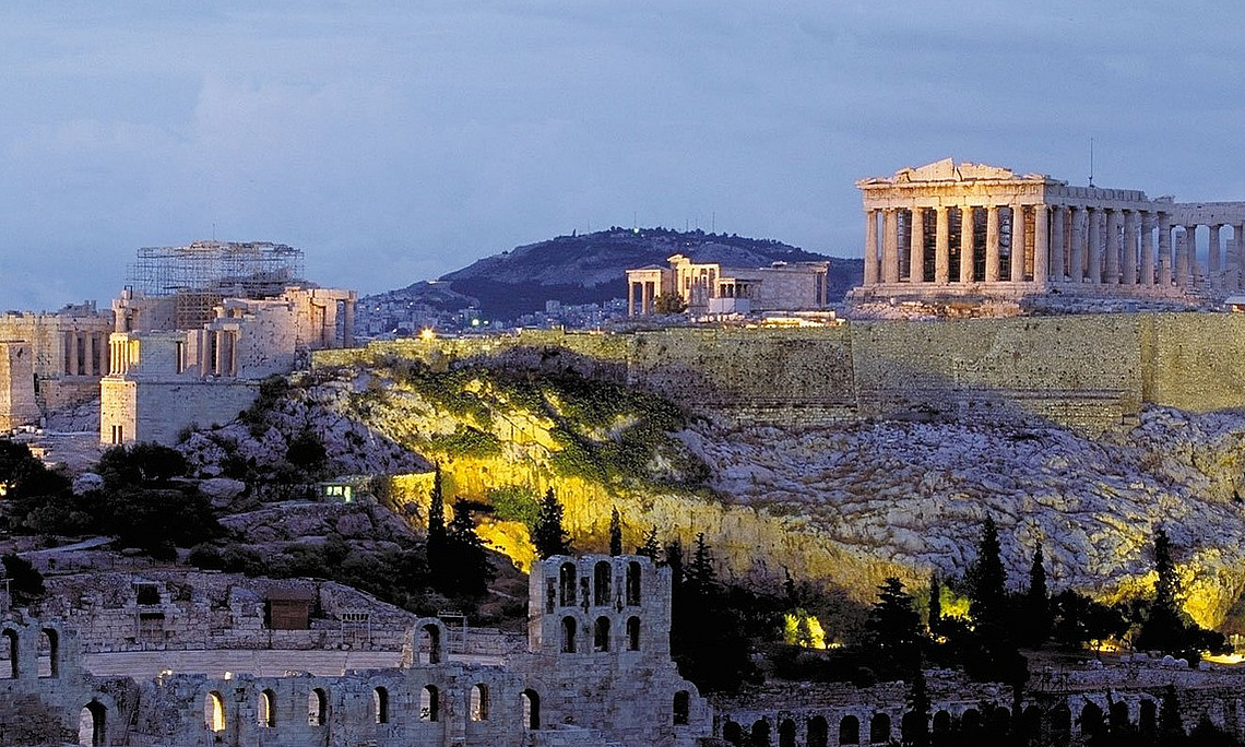 Akropolis bei Nacht (pixabay)