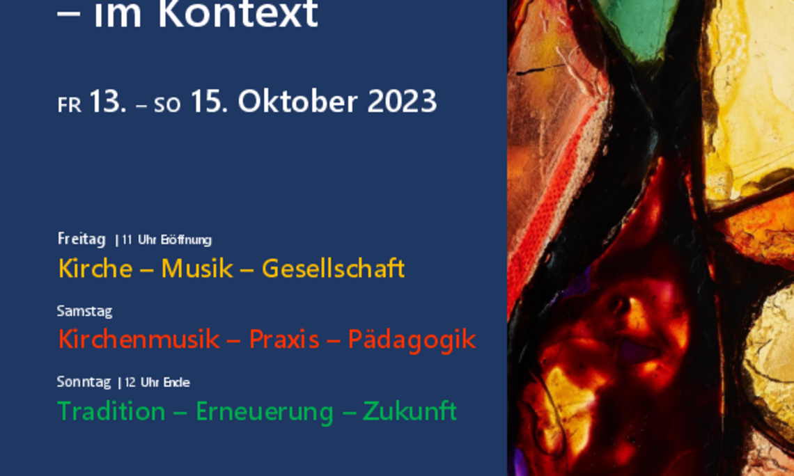 Plakat zum Symposium Kirchenmusik - im Kontext