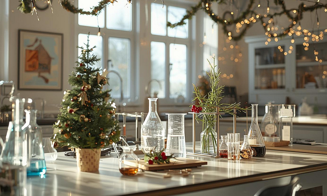 Labor in Weihnachtsstimmung