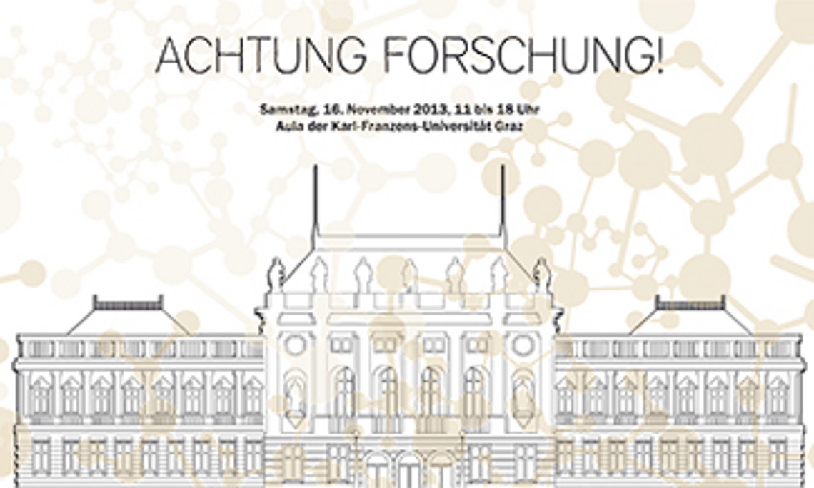 Ein vielfältiges Programm erwartet die BesucherInnen am 16. November 2013 an der Uni Graz.