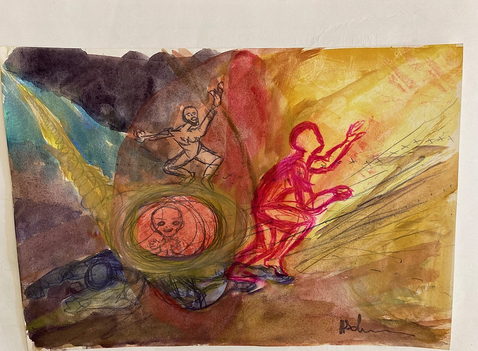 Aquarell signiert