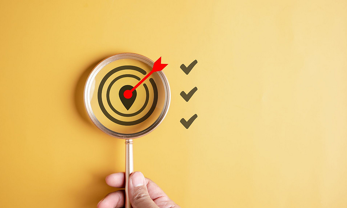 Stockphoto mit Zielscheibe