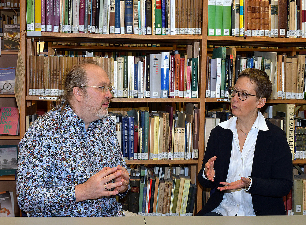 Stefan Baumgarten and Susanne Kogler in conversation ©Uni Graz/Pichler 