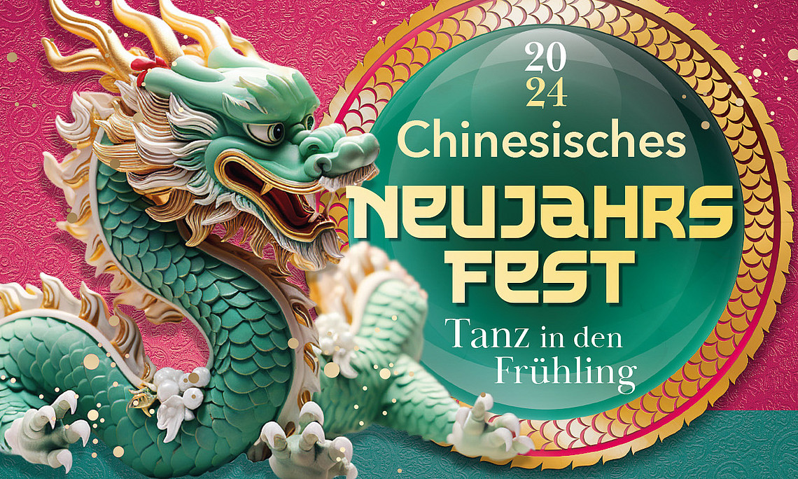 Plakat mit Drache