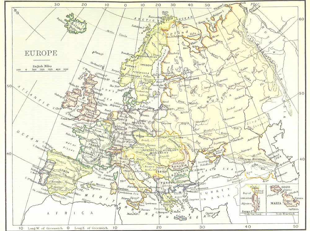 Europe on a map ©Foto von British Library auf Unsplash