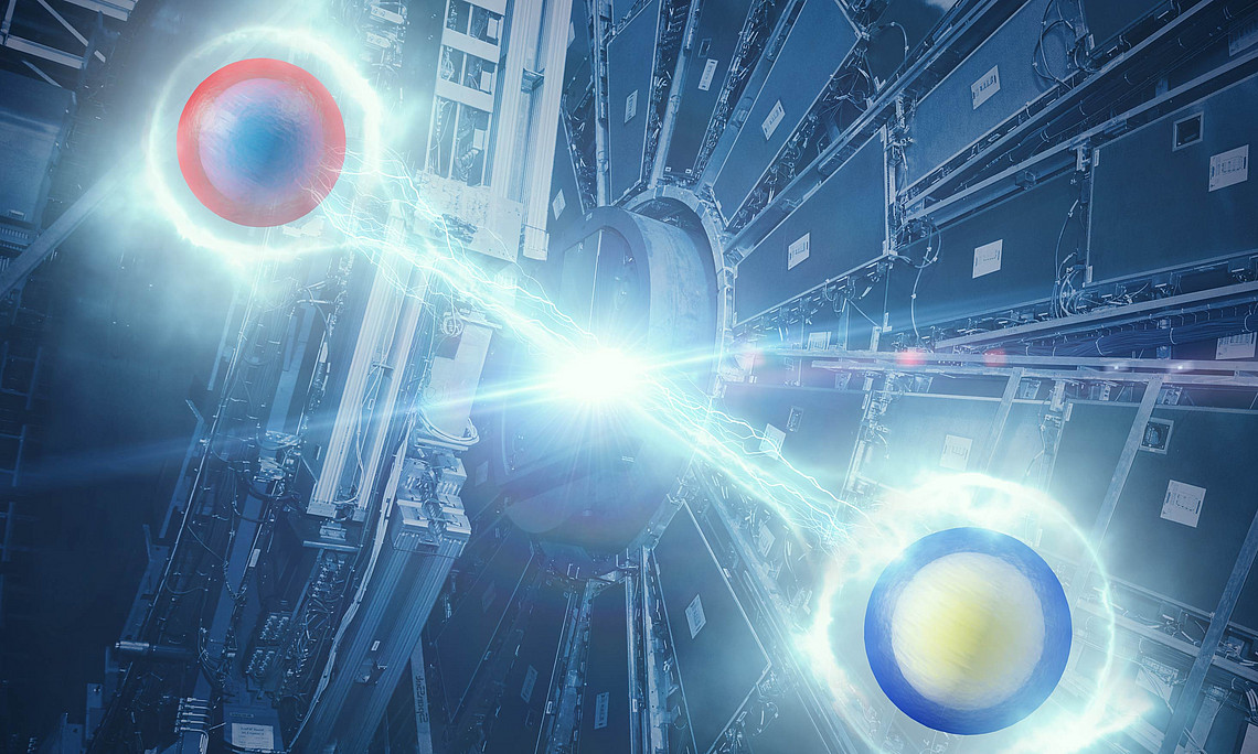 Illustration of a two-particle state. Picture: CERN