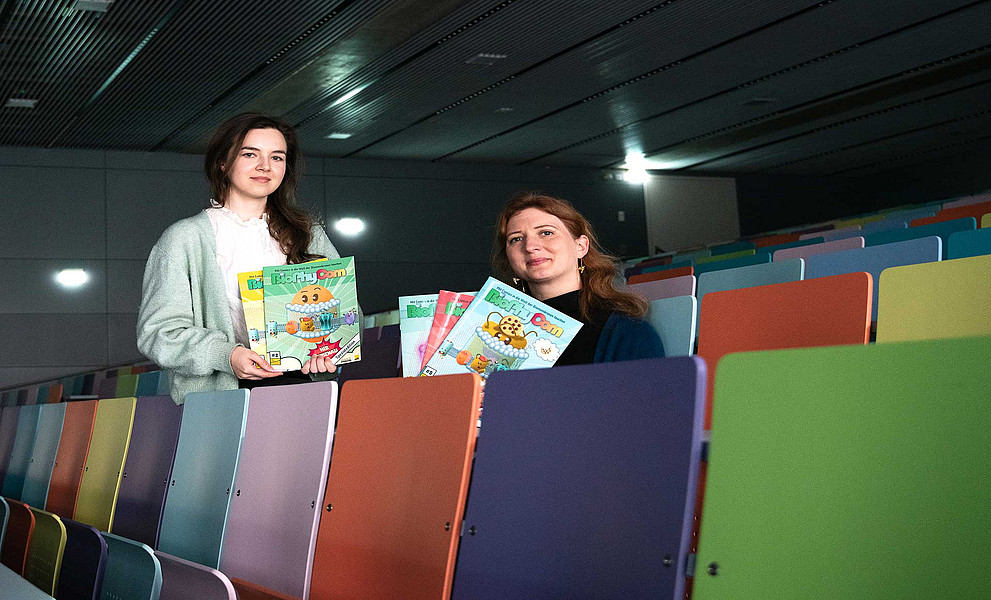 Ariane Pessentheiner (rechts) und Hannah Kohlmaier 