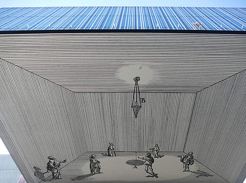 UB_Vordach ©Franz Stangl Vordach der UB_Cartoon ©Franz Stangl