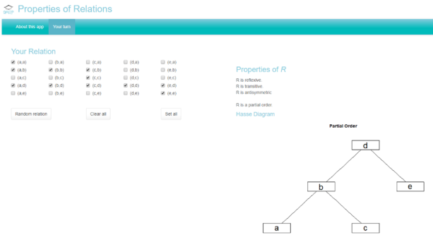 Screenshot properties of relations ©Universität Graz / Hockemeyer